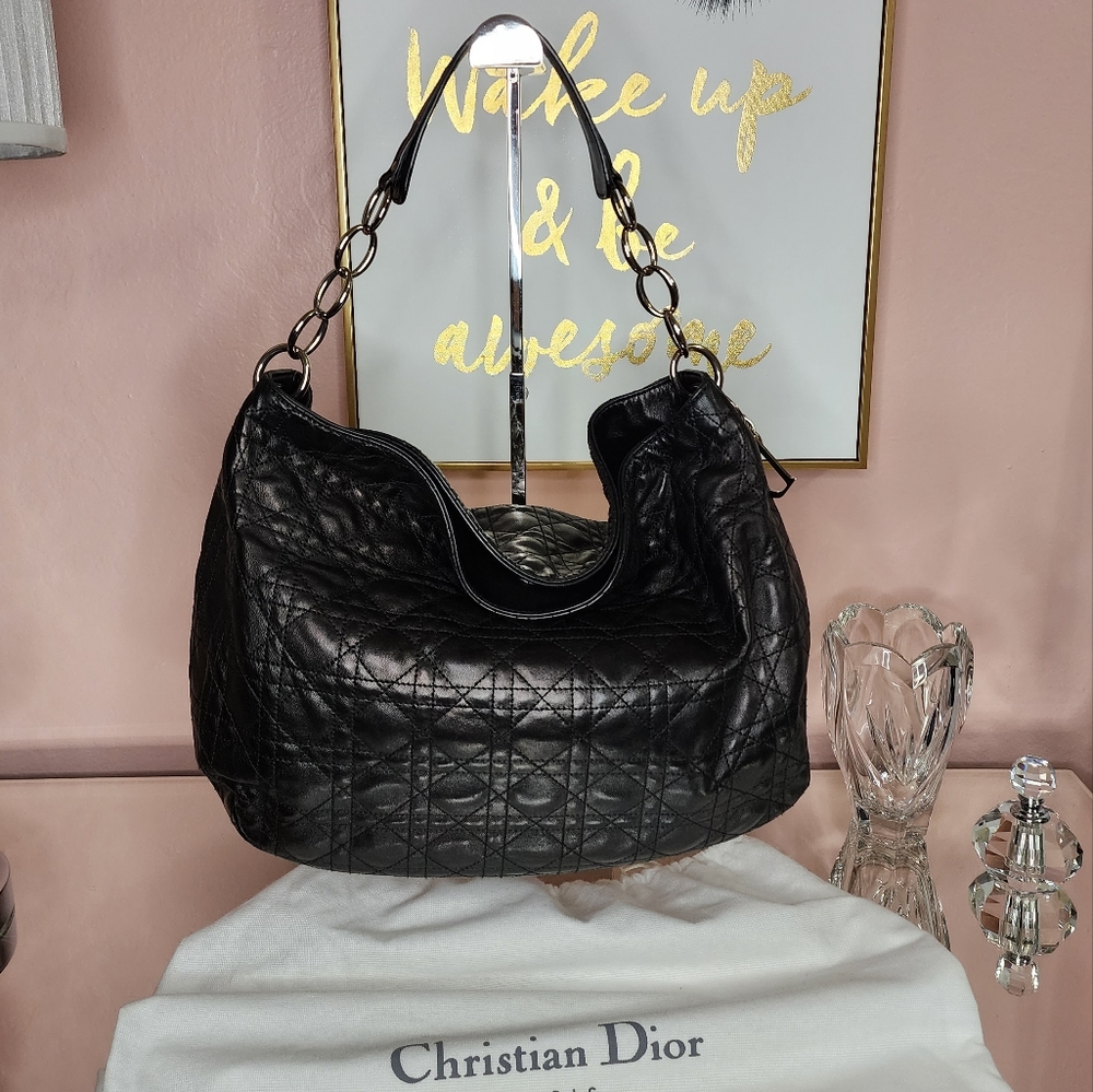 Christian Dior Cannage Chain Hobo